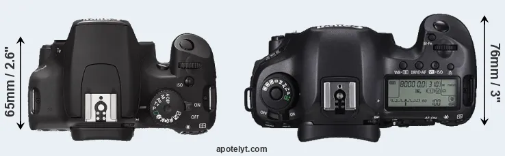 Compare 1000D versus 5DS top