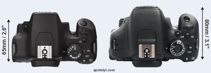 Compare 1000D versus 600D top