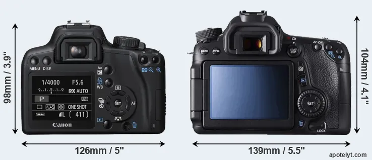 Comparison 1000D or 70D rear