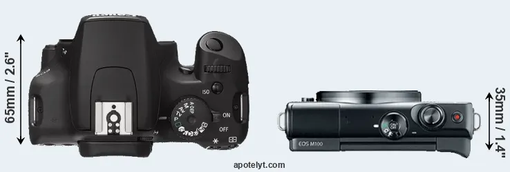 Compare 1000D versus M100 top