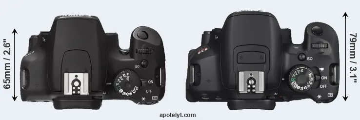 Compare 1000D versus T4i top