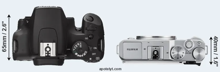 Compare 1000D versus X-A3 top