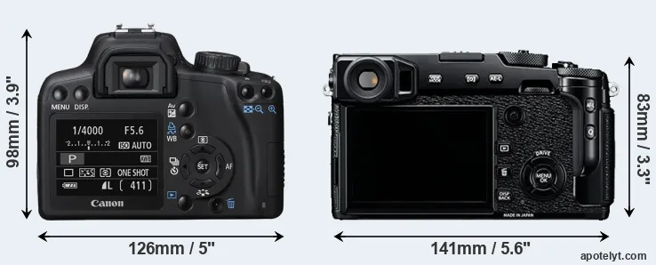 Comparison 1000D or X-Pro2 rear