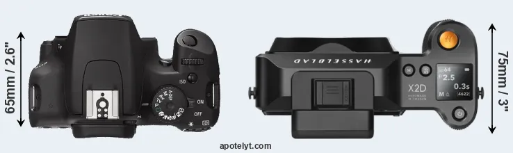 Compare 1000D versus X2D 100C top