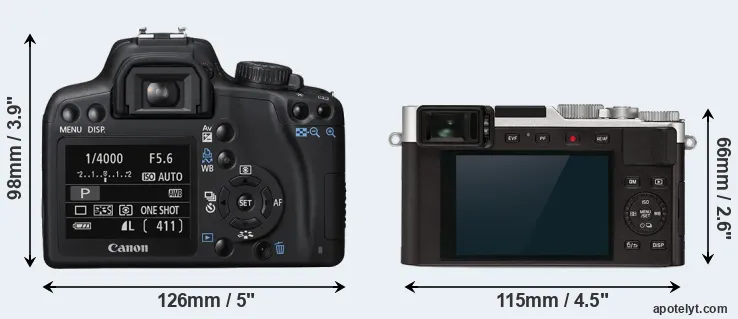 Comparison 1000D or D-LUX 7 rear