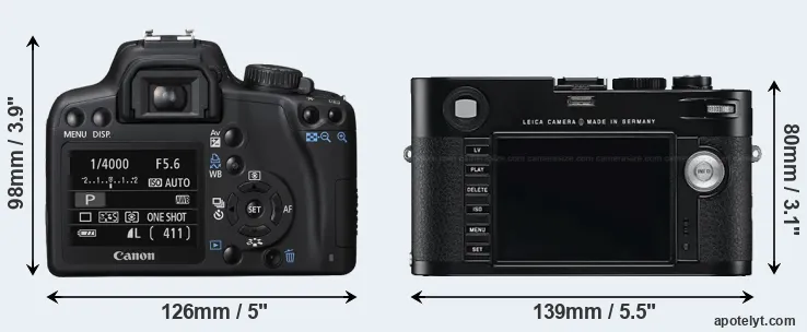 Comparison 1000D or M Typ 240 rear