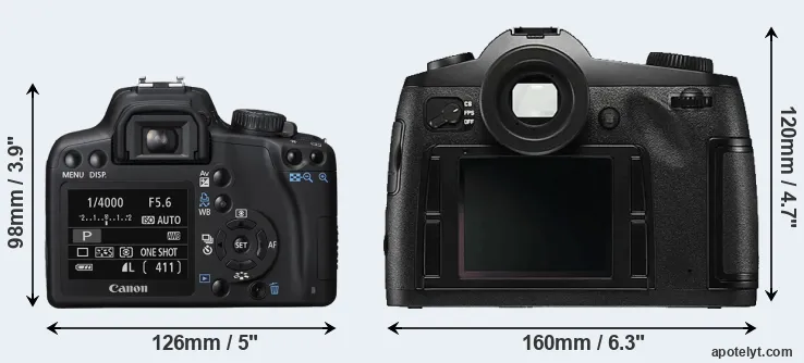 Comparison 1000D or S Typ 006 rear