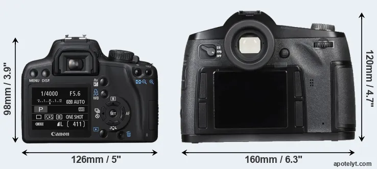 Comparison 1000D or S Typ 007 rear