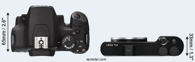 Compare 1000D versus TL2 top