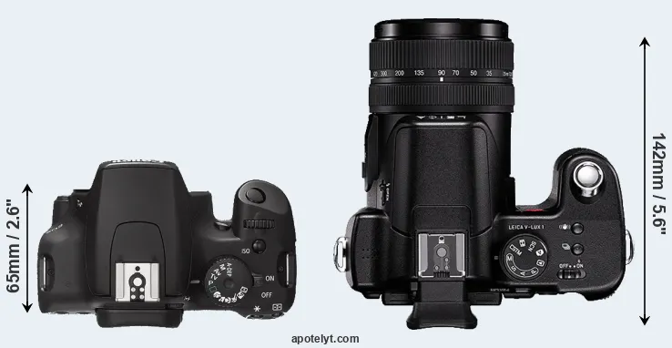 Compare 1000D versus V-LUX 1 top