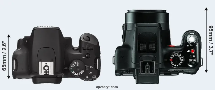 Compare 1000D versus V-LUX 3 top