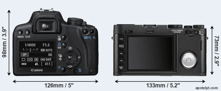 Comparison 1000D or X Vario rear