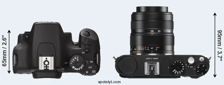 Compare 1000D versus X Vario top