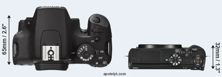 Compare 1000D versus J5 top