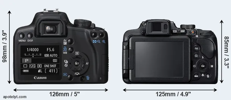 Comparison 1000D or B700 rear