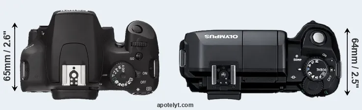 Compare 1000D versus E-300 top
