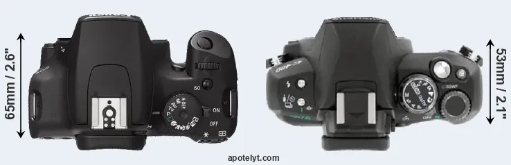 Compare 1000D versus E-400 top