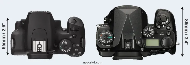 Compare 1000D versus K-1 top