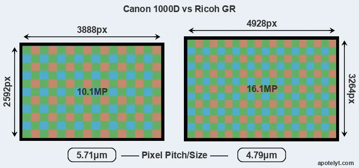 1000D versus GR MP