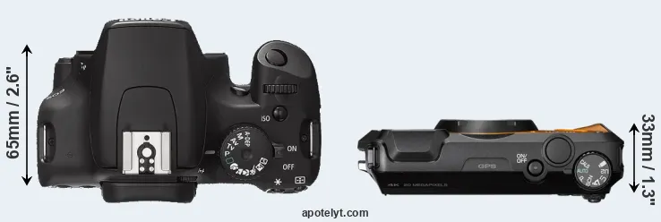 Compare 1000D versus WG-6 top