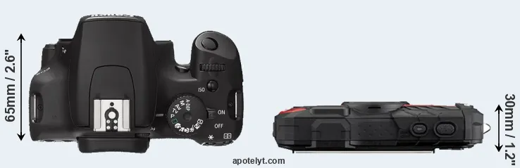Compare 1000D versus WG-60 top
