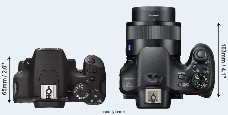 Compare 1000D versus HX400V top