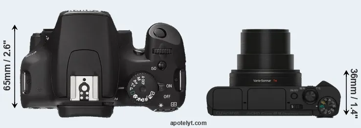 Compare 1000D versus HX80 top
