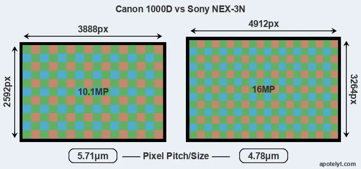 1000D versus NEX-3N MP