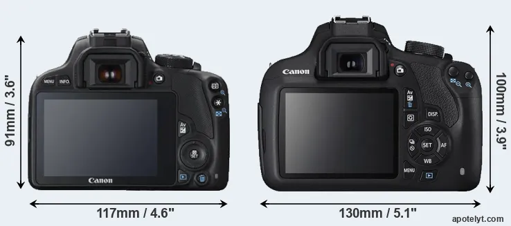 Comparison 100D or 1200D rear