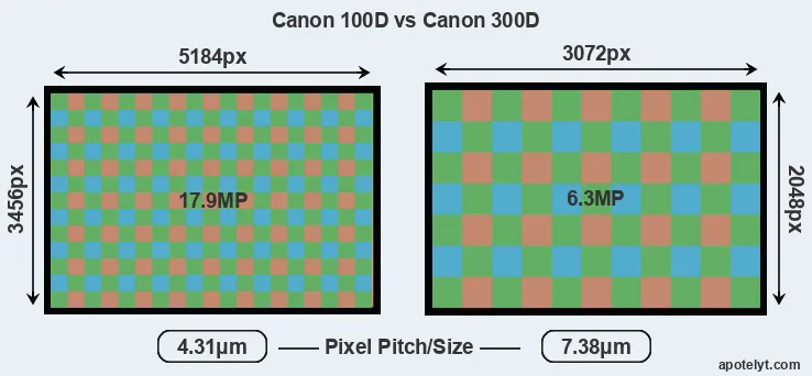 100D versus 300D MP