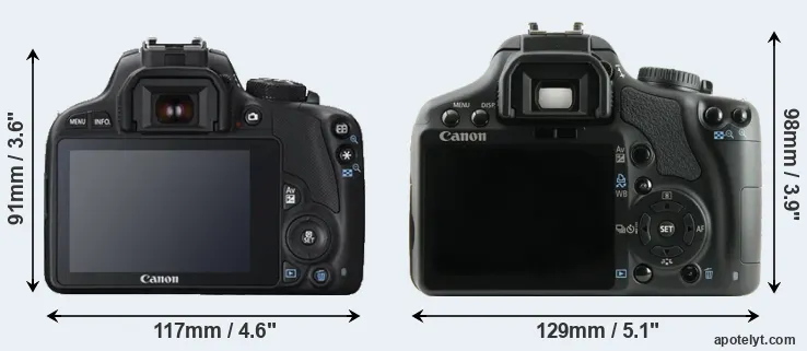 Comparison 100D or 450D rear