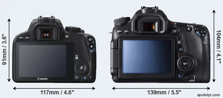 Comparison 100D or 70D rear