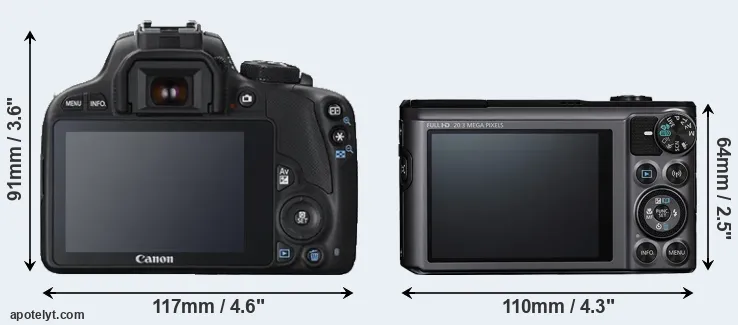 Comparison 100D or SX720 rear