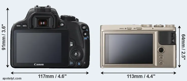 Comparison 100D or XF10 rear