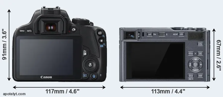Comparison 100D or C-LUX rear
