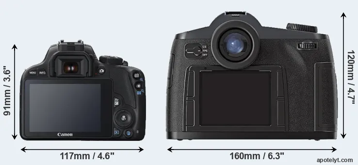 Comparison 100D or S2 rear