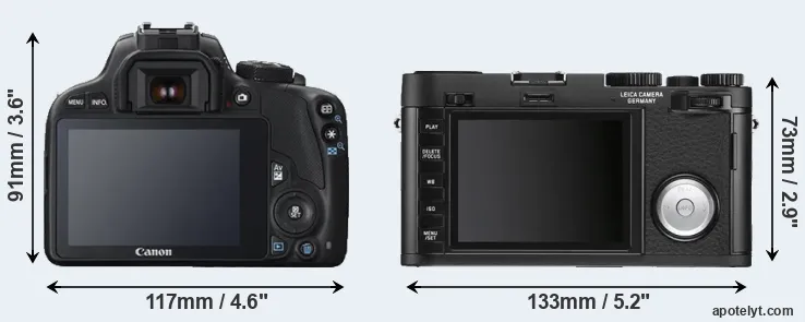Comparison 100D or X Vario rear