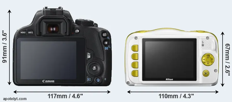 Comparison 100D or W150 rear