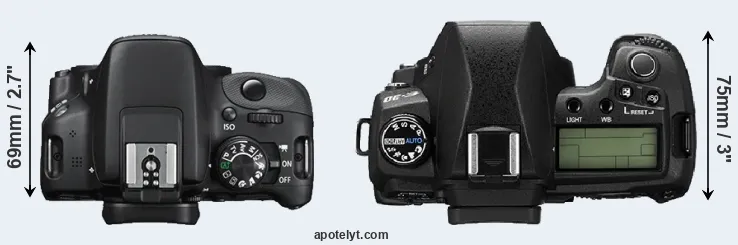 Compare 100D versus E-30 top