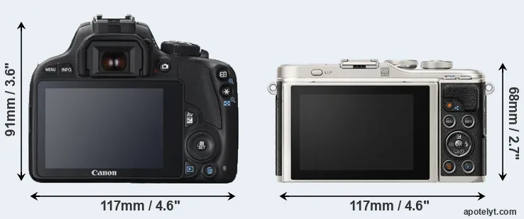 Comparison 100D or E-PL9 rear