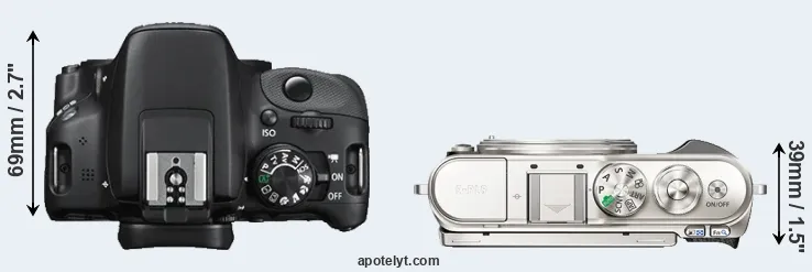 Compare 100D versus E-PL9 top