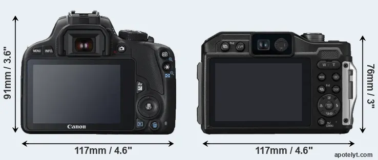 Comparison 100D or FT7 rear