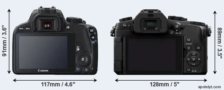 Comparison 100D or G85 rear