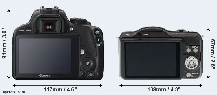 Comparison 100D or GF5 rear