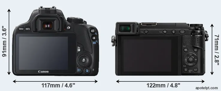 Comparison 100D or GX85 rear