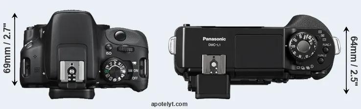 Compare 100D versus L1 top