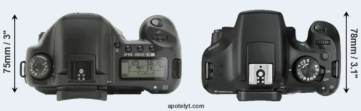 Compare 10D versus 1300D top