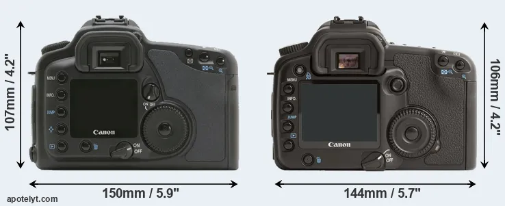 Comparison 10D or 30D rear