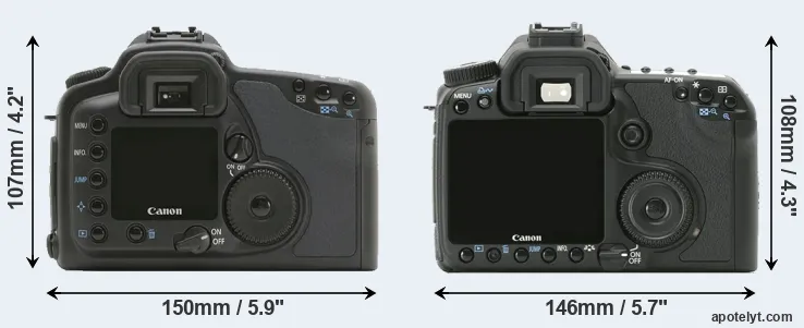 Comparison 10D or 40D rear