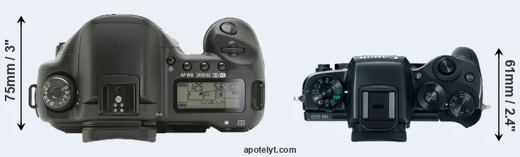 Compare 10D versus M5 top